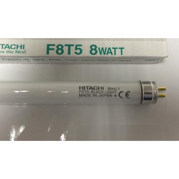 HITACHI F8T5 BLACK LIGHT 8W 8 WATT fluorescent lamp tube 8WATT 365nm bulb NEC FL8BL