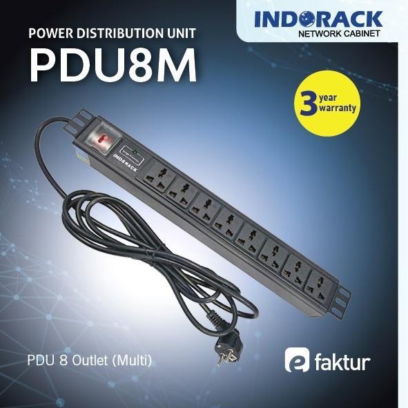 PDU8M - PDU 8 Outlet Multi Socket - INDORACK