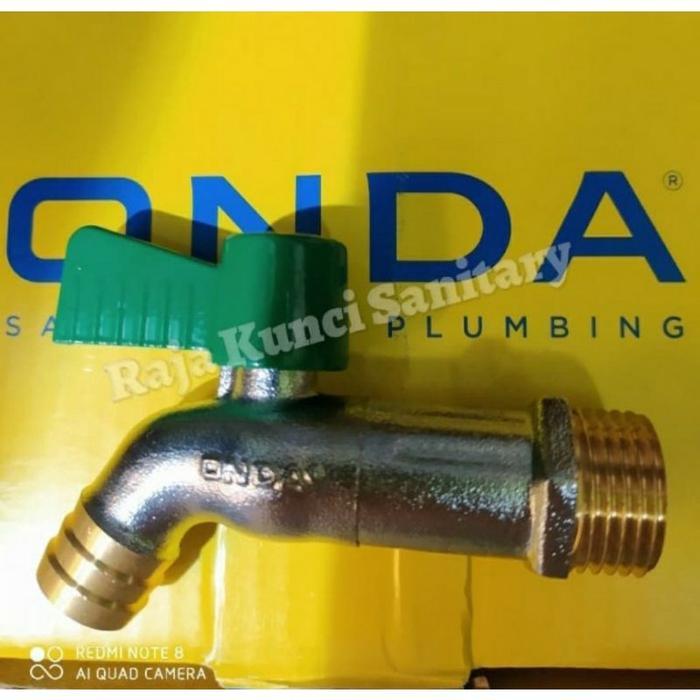KRAN TEMBOK ONDA KUBC 1/2"/KRAN ONDA/KRAN TAMAN ONDA KUNINGAN HEMAT