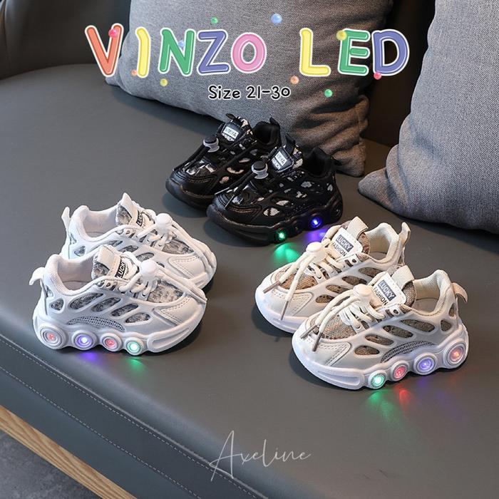 Axeline - Sepatu Sneakers Anak Vinzo Led 21-30 Sepatu Anak Laki Laki Sepatu Anak Perempuan Sepatu
