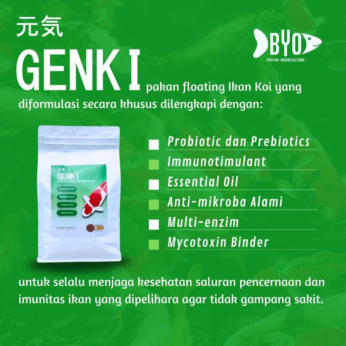 Pakan Koi Premium Genki Untuk Kesehatan Ikan Koi Dengan Probiotik & Prebiotik Meningkatkan Imunitas