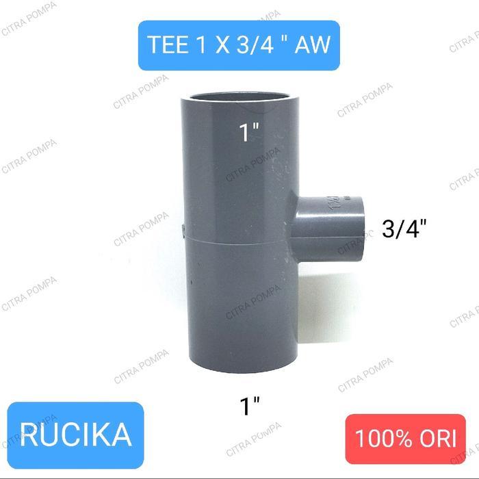 "New" RUCIKA TEE 1" AW / TEE 1 X 3/4 AW / TEE 1 X 1/2" AW