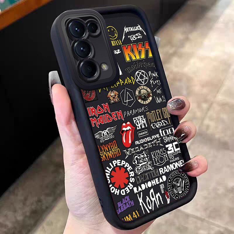 Casing Hp untuk OPPO Reno 5 4G Reno 5 5G Reno 4 4G Reno 5K Find X3 Lite Case Racing Sticker Band Kas