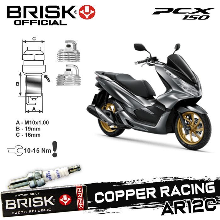 Busi Brisk Copper Racing Tipe AR12C Honda PCX