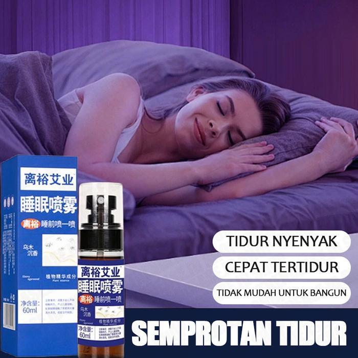 Sleep Spray Pillow Mist Insomnia Deep Sleep Well Pengharum Ruangan Spray Kayu Hitam Lavender aroma
