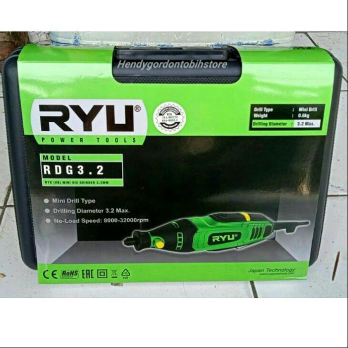 Mini Die Grinder Ryu Rdg3.2 / Mini Drill Rdg 3.2 / Mini Grinder / Mesin Bor Mini / Bor Tuner / Mesin