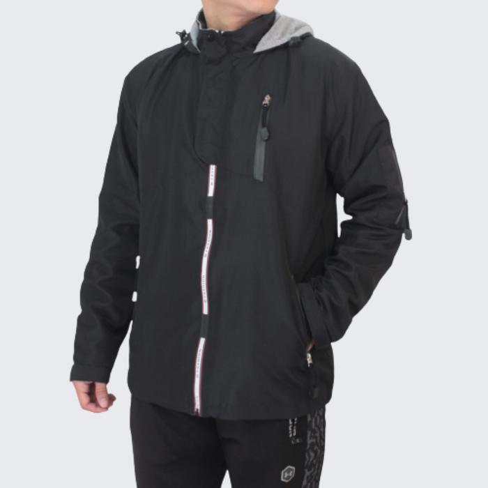 Jaket Parasut Pria Outdoor Hoodie Waterproof Sport BISA GRAB!