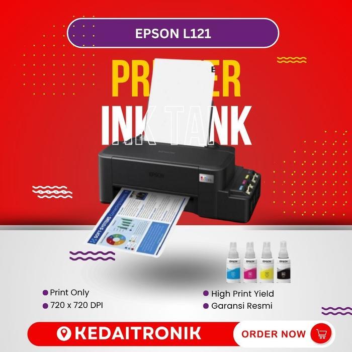 Printer Ink Jet EPSON L121 INKJET EcoTank L121 Ink Tank Print Only L 121