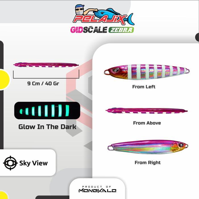 Ready Metal Jig 40 Gram Micro Jig 40 Gram Mongkalo Pelajix Gid Zebra Umpan Lures Sisik Mikro Jig