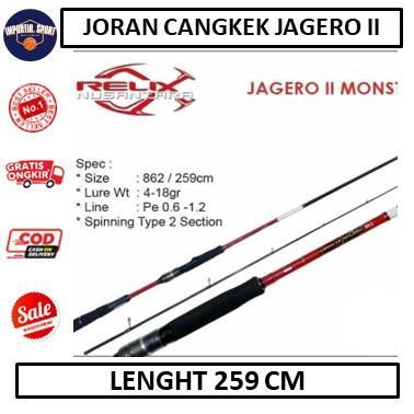 Falcon Fishing - Joran Cangkek Jagero II Monstero 862 UL Relix Nusantara PE 0,6-1,2