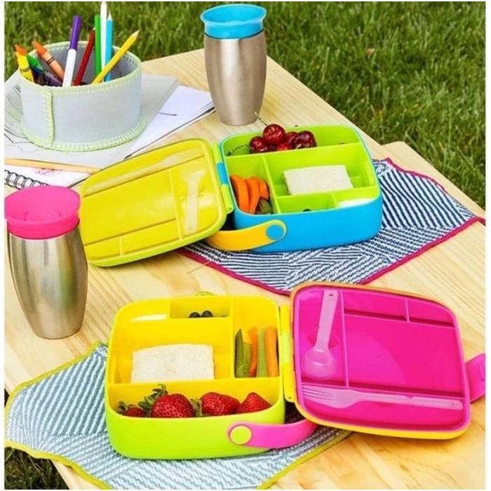 Bento Lunch Box Mirip Munchkin / Kotak Makan Bento Sekat Anti Tumpah #Gratisongkir