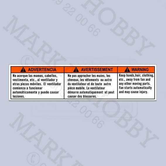 STIKER SUZUKI WARNING FAN ASLI