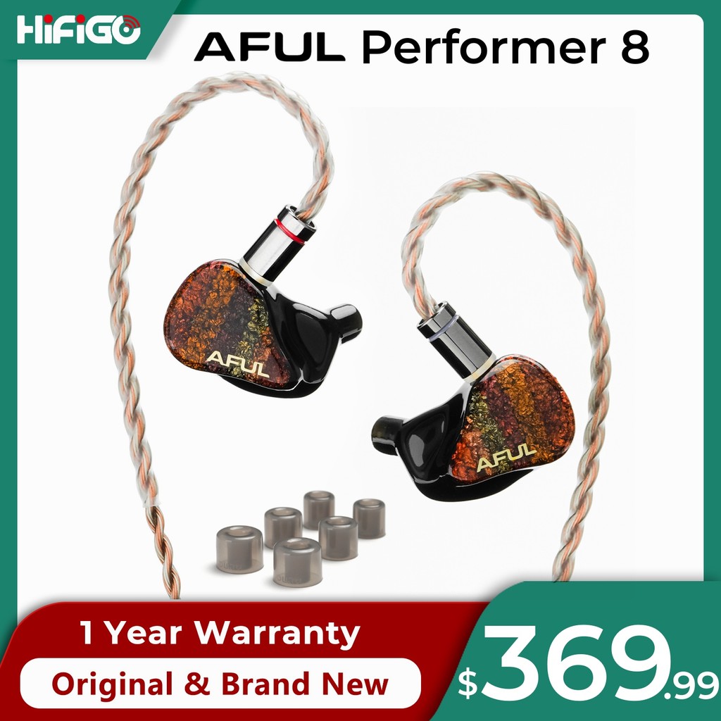 AFUL Performer 8/Performer8 Hybrid Drivers Wired Earphones 1DD+ 7BA in-Ear Monitors HiFi Stage