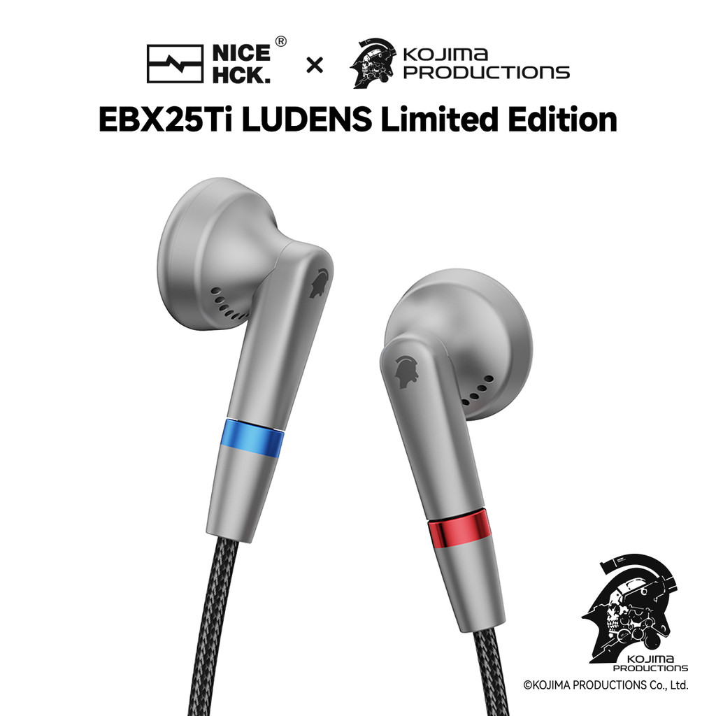 NICEHCK KOJIMA PRODUCTIONS EBX25Ti LUDENS Limited-Edition Wired Music HiFi Earbud Gaming Headset