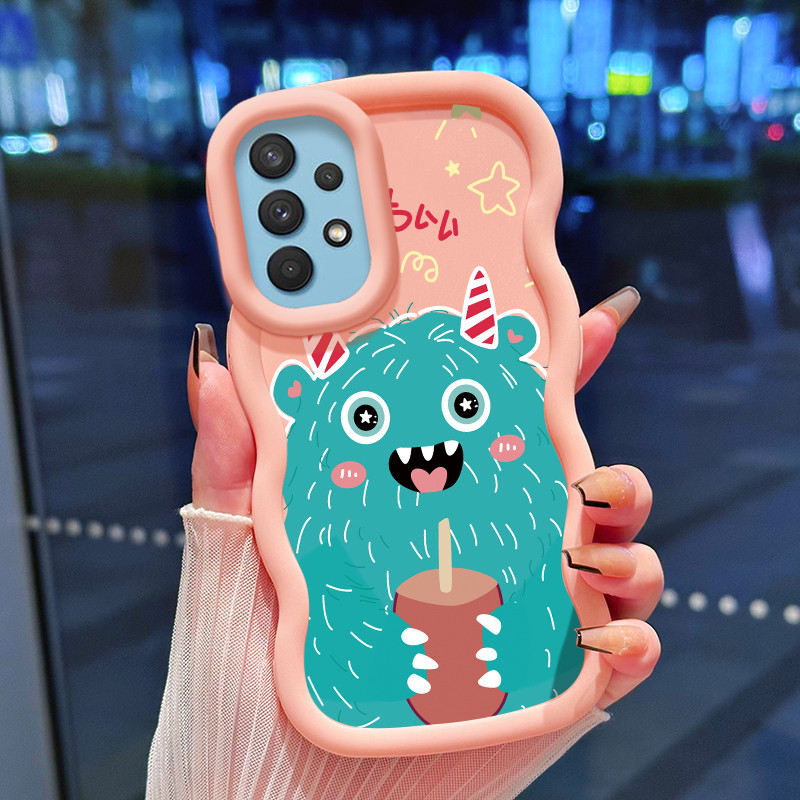 Casing Untuk Samsung A32 A31 A33 5G Case Casing Raksasa berbulu ponsel pola HP Cesing lunak Silikon 