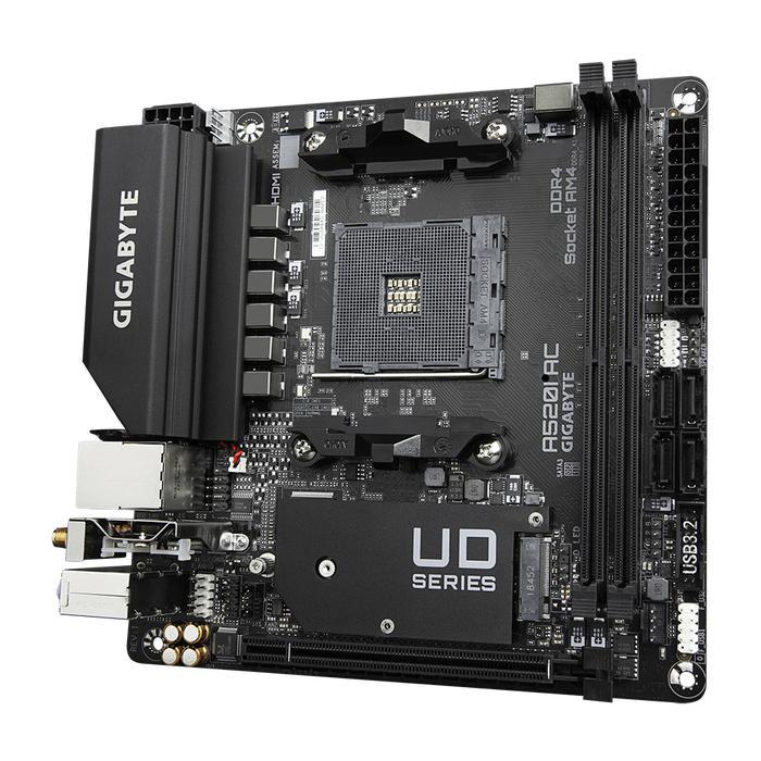 Gigabyte Motherboard AMD A520I AC - MINI ITX AM4 Motherboard