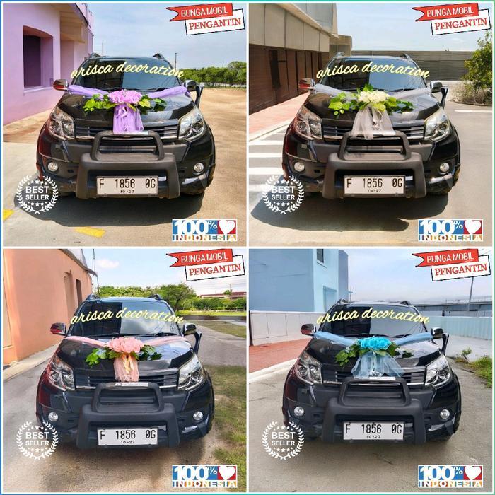 Bunga Mobil Pengantin / Kap Mobil Penganten / Pita Mobil Pengantin / Bunga Mobil Pengantin Mewah /