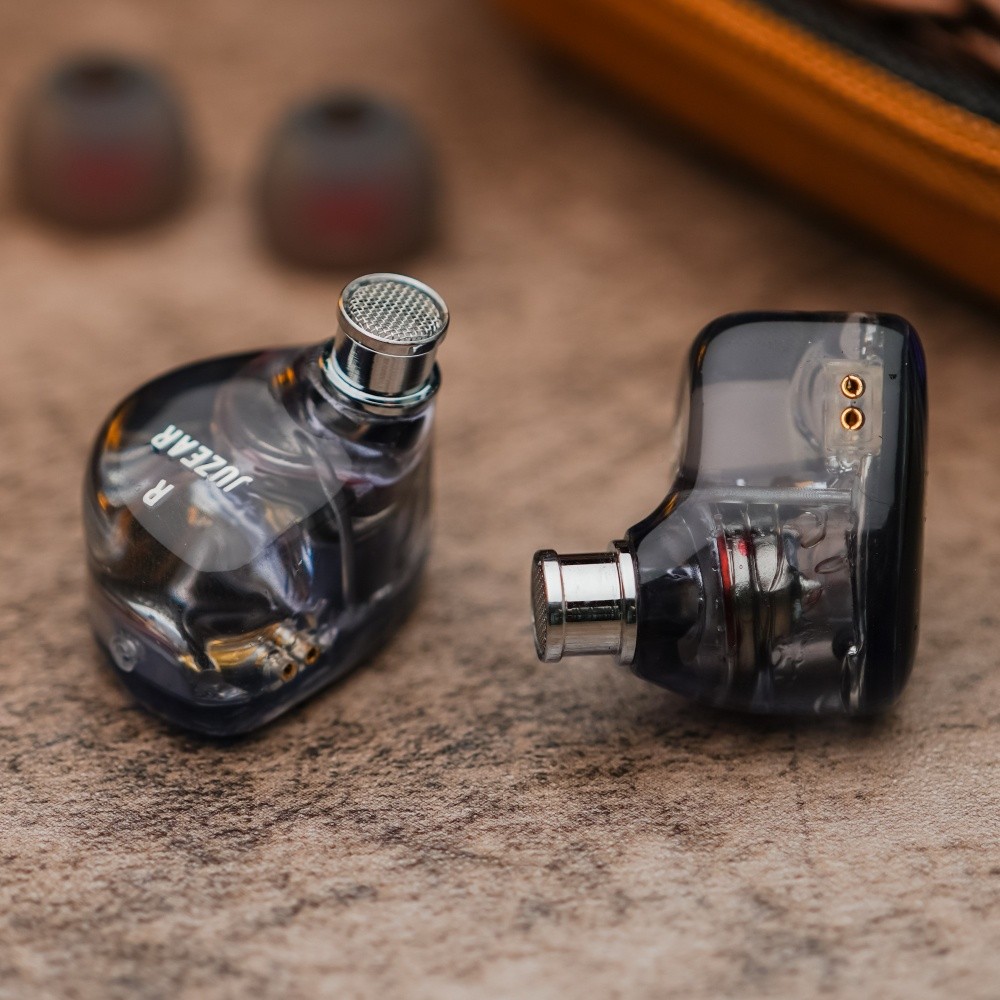 JUZEAR Clear 10mm LCP 1DD HiFi IEMs Dynamic Earphone DJ Monitor Earbuds 2 Pin 0.78mm 18AWG 6N Single