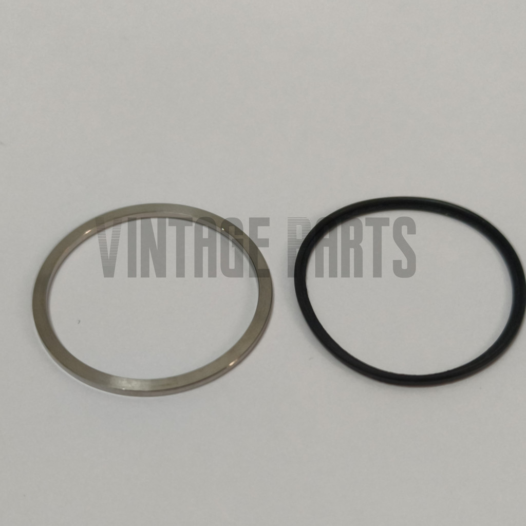 316L Stainlesss steel Metal bezel Ring +Crstal gasket Replacement For seiko Pogue 6139 6000 6002 05