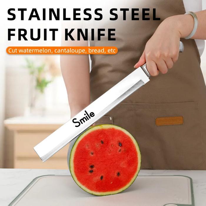 Pisau Buah Stainless Steel Anti Karat Panjang Pisau Semangka Populer