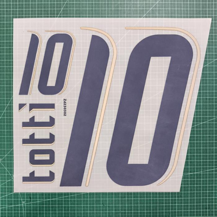 Promo! Nameset Totti 10 Italia A 2006 Poly Hk