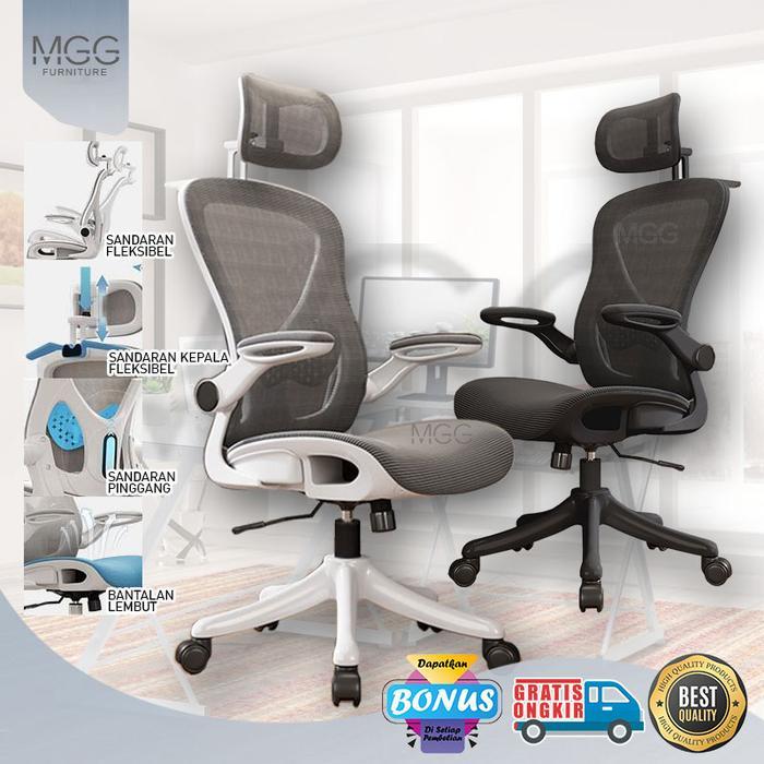 mgg furniture mesh office chair kursi kerja kantor ergonomic gaming