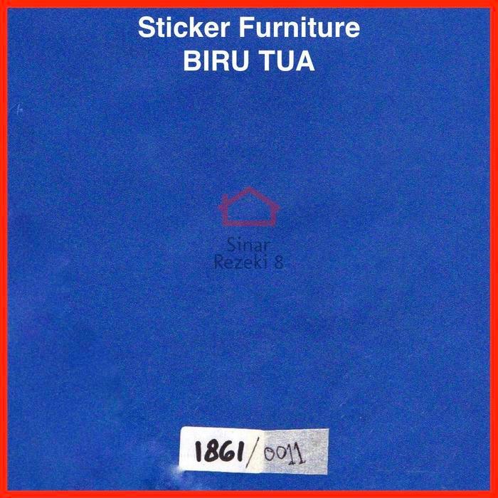 Sticker Pelapis Furniture PVC Meja Mebel Lemari Kitchen Lapis BIRU TUA .