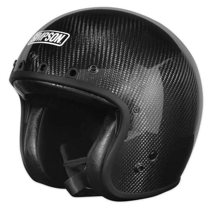 SIMPSON HELMET CHOPPER GLOSS CARBON HELM RETRO CLASSIC VINTAGE ORIGINAL SIMPSON