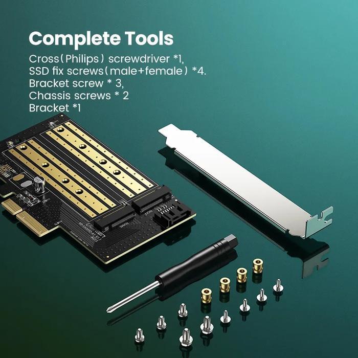 Ugreen Pcie 3.0 To Ssd M.2 Adapter Nvme & Ngff Expansion Card