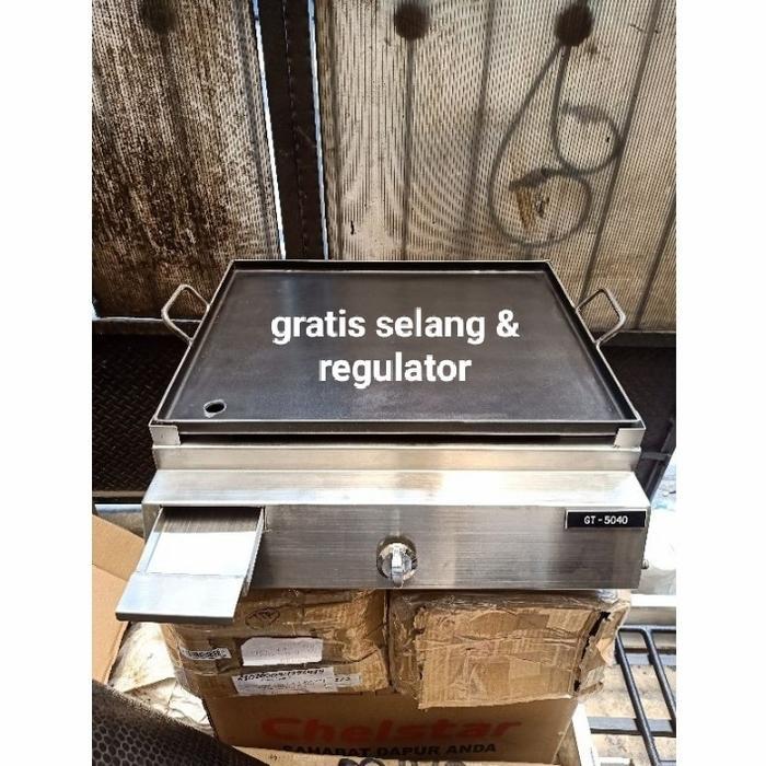 Kompor gas roti bakar/ Kompor burger/ kompor teppanyaki, steak + wajan