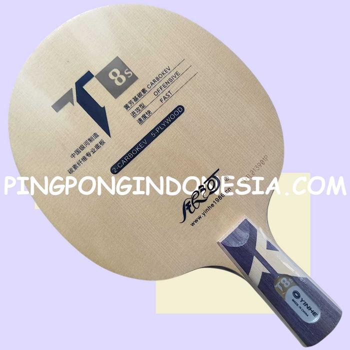 Yinhe T8s Penhold - Blade Kayu Tenis Meja Carbon Kev Bet Tenis Meja T8-s T-8s Pingpong