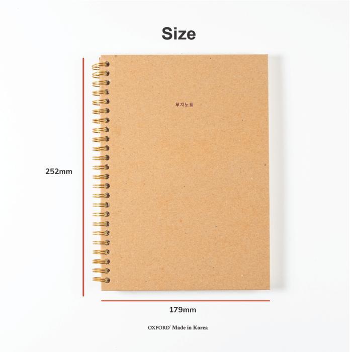 Oxford Notebook B5 Kraft Hardcover 80 Lembar - Notebook Hardcover / Notebook Spiral / Buku Catatan
