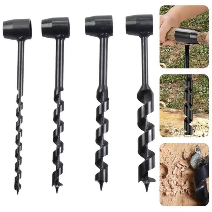 Bor Kayu Manual Bor Tangan Manual Bor Kayu 10/19/25mm Mata Bor Auger Bit Serbaguna