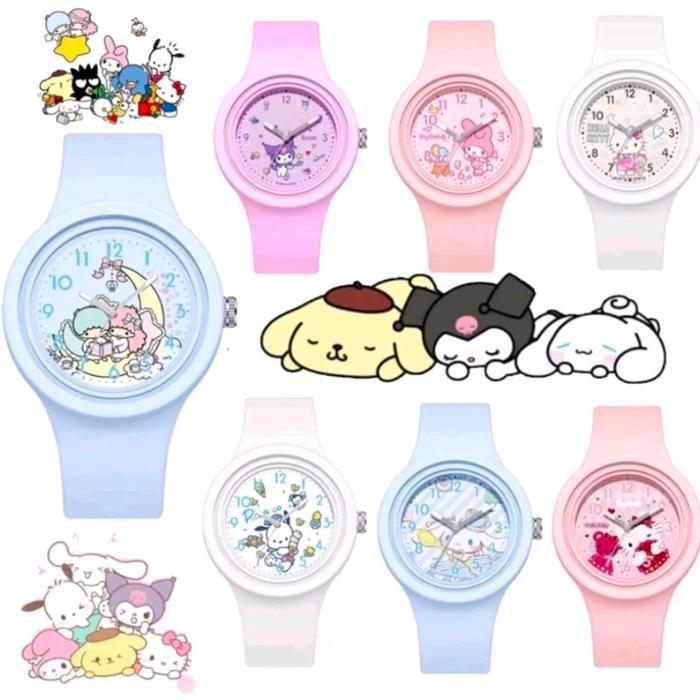 Jam Tangan Anak Cewe Karakter / Jam Tangan Anak Anti Air / Jam Tangan Anak Jelly Redy Stok