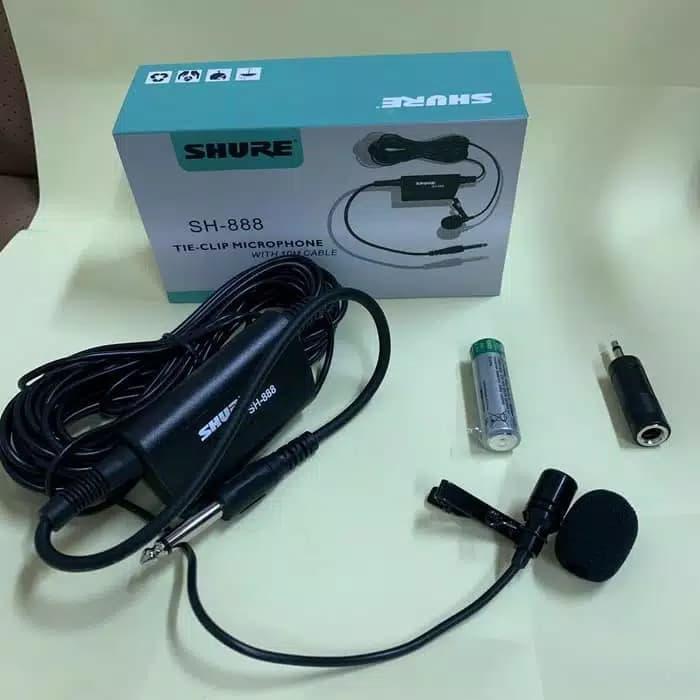 Mic Imam Mic Jepit Shure Sh-888 Mic Kancing