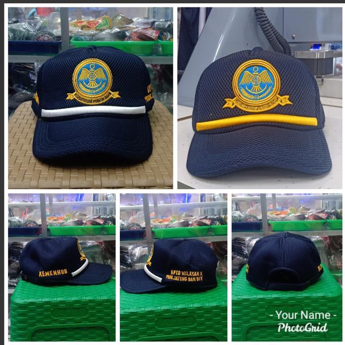 Topi Kemenhub Pns Dan Honirer/Topi Kemenhub/Topi Perhubungan #Gratisongkir