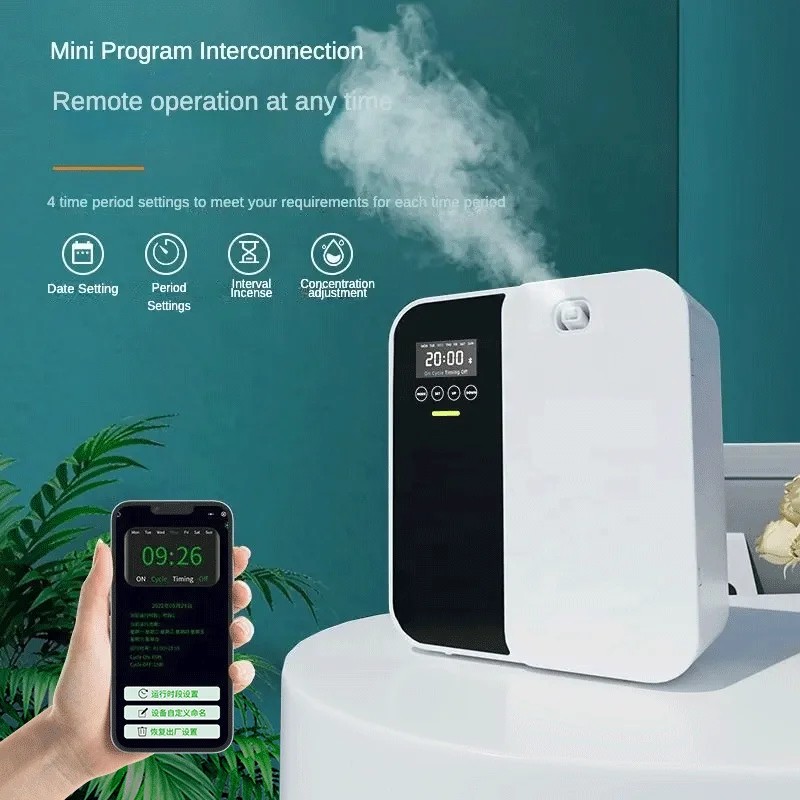1000m Scent Diffuser Machine Wall Mounted Fragrance Diffuser Bluetooth Essential Oils Diffuser