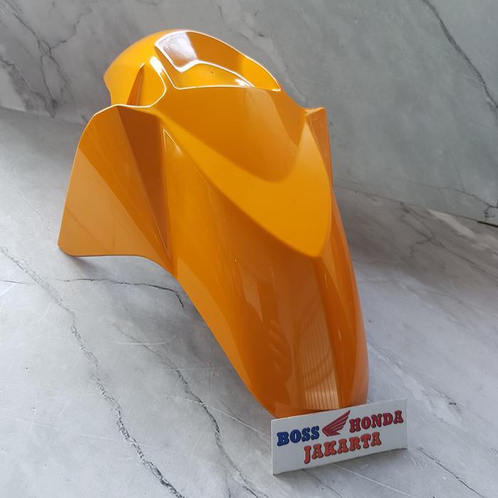 SPAREPART BEAT KARBU : 61100-KVY-960CBO SPAKBOR DEPAN ORANGE BEAT KARBU (DUDUKANNYA DI TABUNG) ORI