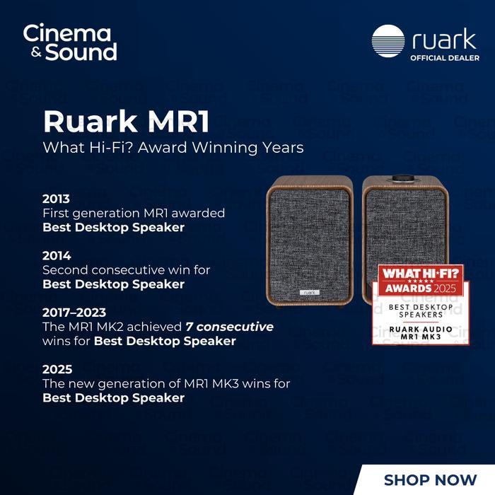 Ruark Audio MR1 MK3 What-Hifi Winning Award Desktop Speaker System WiFi, Internet Radio, Spotify