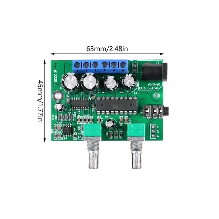 Kit Mini Power Amplifier 2.1 Channel 12V Dc 2X6W + 25W Subwoofer Terbaik