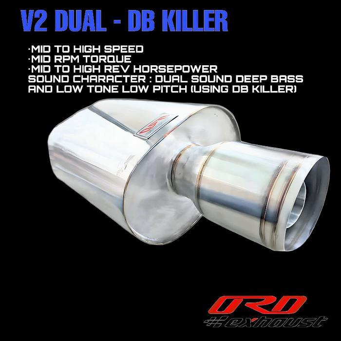 Muffler V2 Dual Ord Exhaust Terbaru 