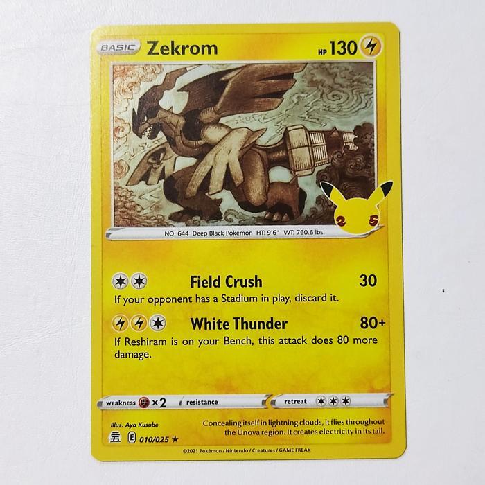 Zekrom 010/025 - Pokemon 25th Anniversary Celebrations Holo Card