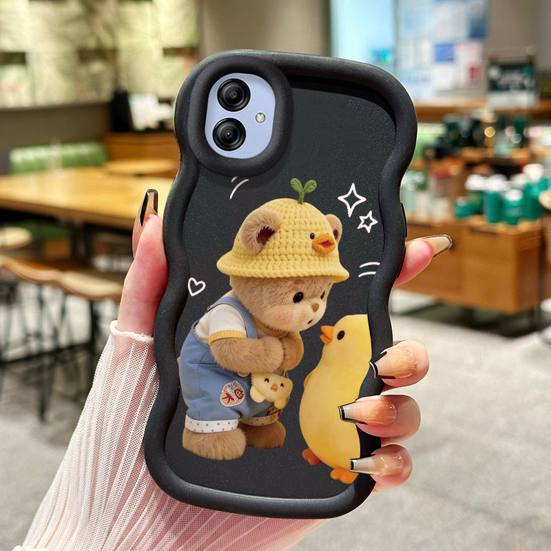 Casing Untuk Samsung A04E Case Casing pola Beruang kecil dan bebek Kasing HP ceruk Kesing mewah Cesi