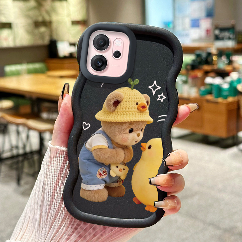 Casing Untuk OPPO Reno 14F Case Casing pola Beruang kecil dan bebek Kasing HP ceruk Kesing mewah Ces