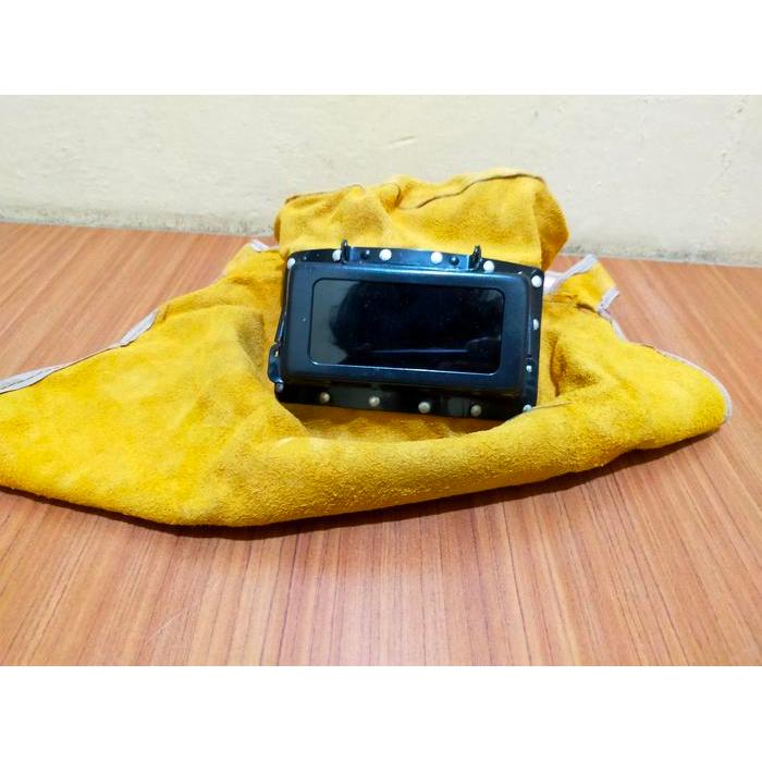 Hood Pelindung Kepala for Welding / Leather Welding Hood Topeng Las