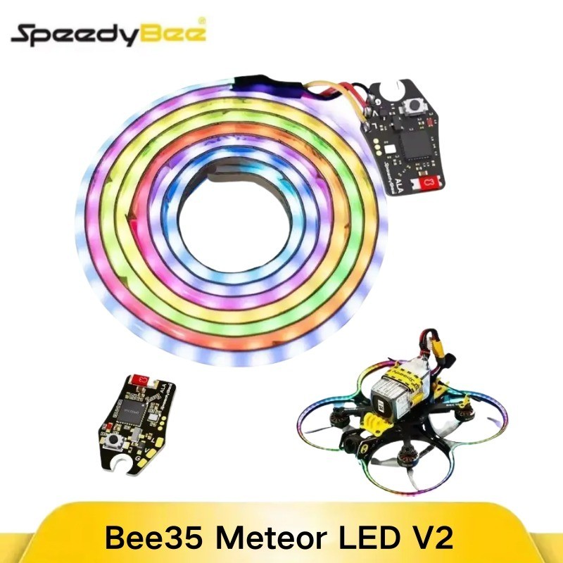 Sale SpeedyBee Bee35 Meteor LED V2 Lighting System, Ultra-Bright Programmable RGB LED Strips for FPV