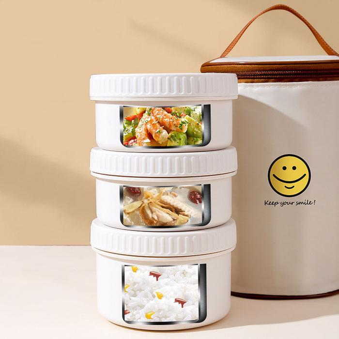Ready Lunch Box Tempat Bekal Makanan Kotak Sekolah Makan Siang Multi-Lapis Portabel Untuk Pekerja