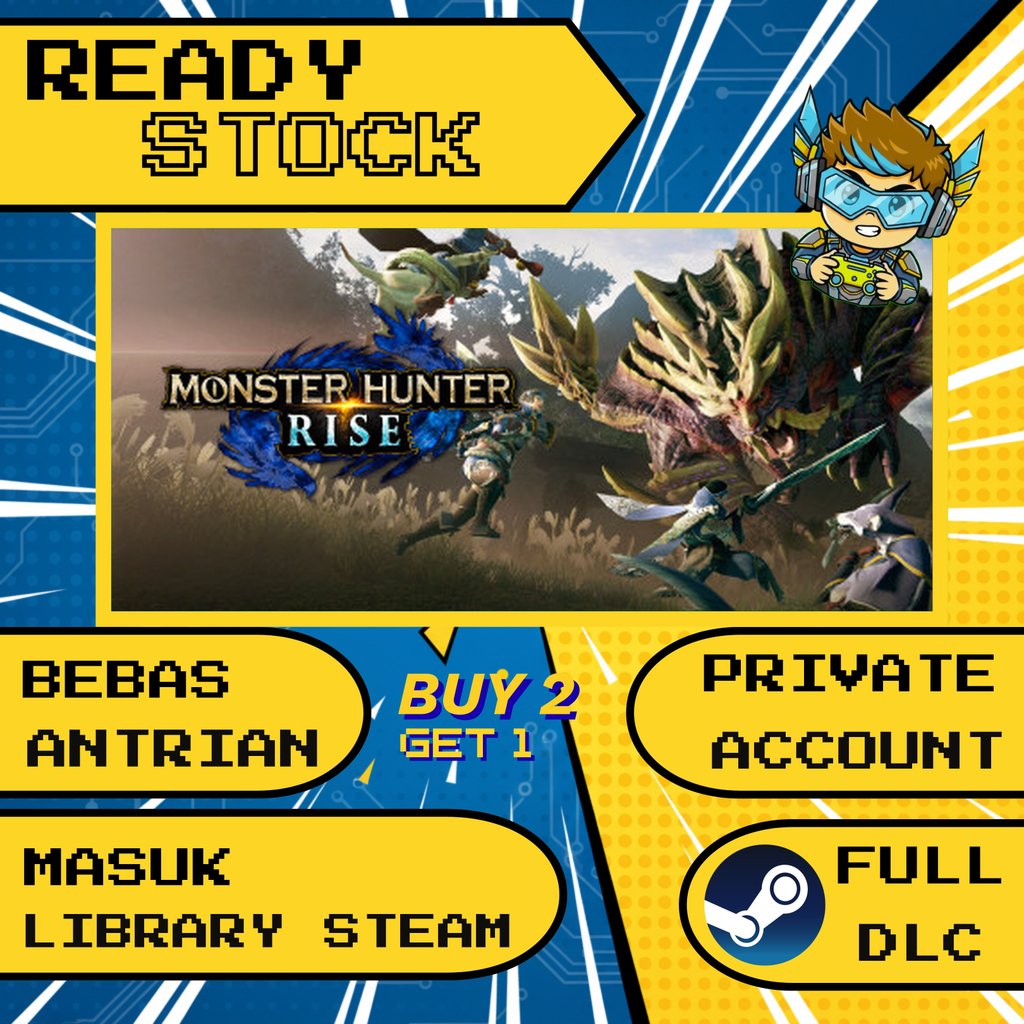 MONSTER HUNTER RISE Steam Private Non-Sharing - Beli 2 Gratis 1