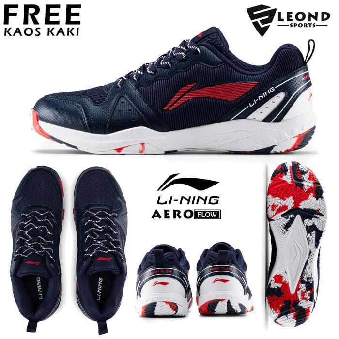 Sepatu Badminton Lining Aero Storm Original Sepatu Bulu Tangkis Lining Terbaru Sport