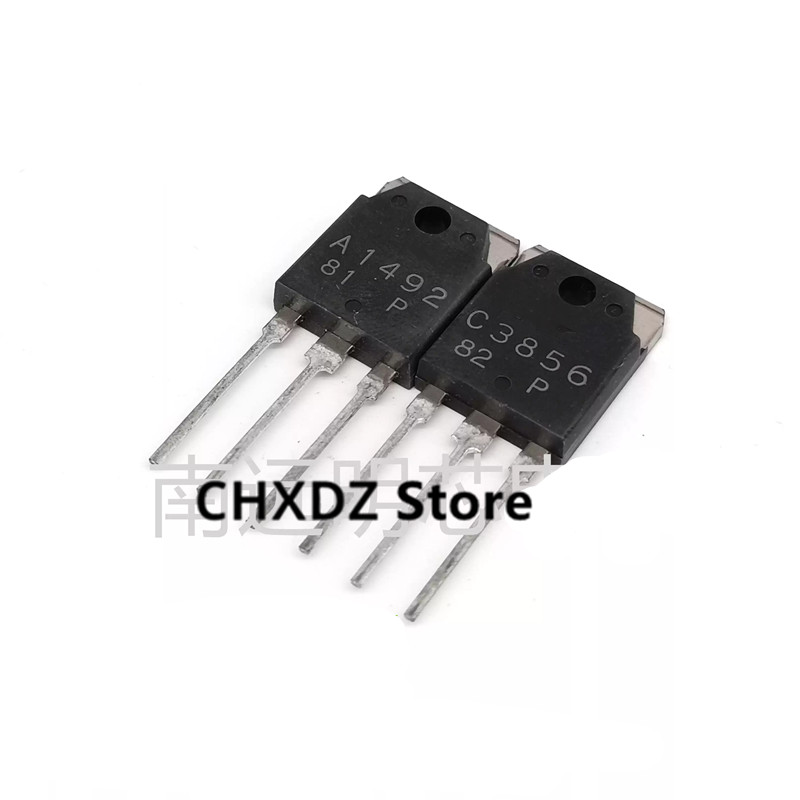 Chxdz 10pair/LOT 100% New Imported Original 2SA1492 2SC3856 A1492 C3856 TO-247 Power Amplifier